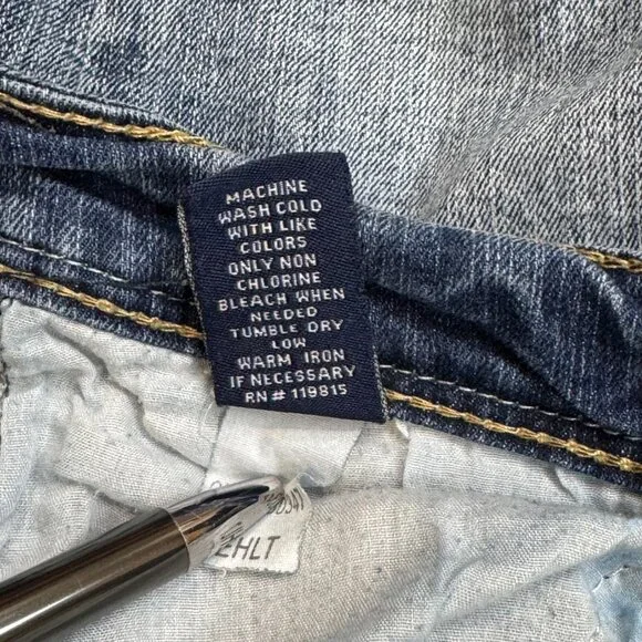 Reign Womens Blue Denim Skinny Leg Jeans Low Rise Stretch Pockets Size Curvy 3 - Picture 14 of 14